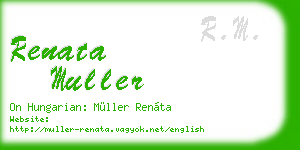 renata muller business card